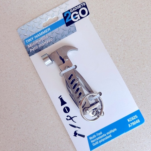 Gadgets2Go | Other | Gadgets2go Multitool Tiny Hammer Keychain Unisex ...
